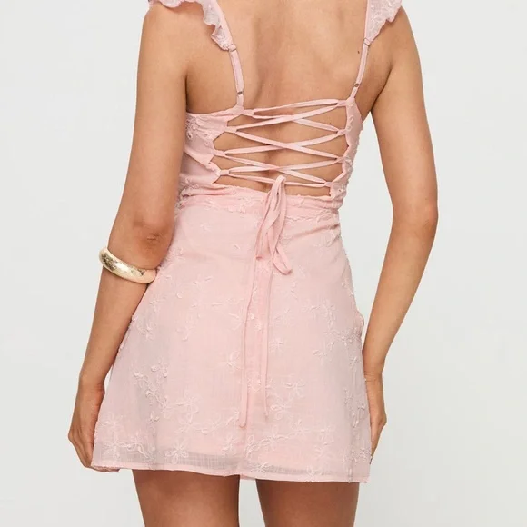 Princess Polly Landon baby pink mini dress - Picture 3 of 5